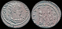 Roman antoninianus Valerian I AR antoninianus two emperors standing face to face -