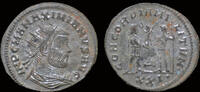 Roman antoninianus Maximian silvered antoninianus Maximian standing right -