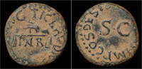 Roman quadrans Claudius AE quadrans -