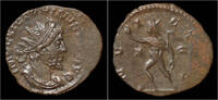 Roman antoninianus Victorinus billon antoninianus Sol advancing left