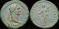 Domitian, AE As, Fides Publica, 86 AD