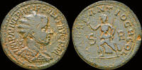 Pisidia AE26 Pisidia Antiochia Philip II as Caesar AE26 Pax running left -