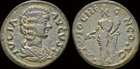 Pisidia AE24 Pisidia Antioch Julia Domna, augusta AE24 Genius standing left -