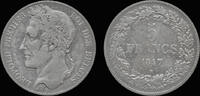 Belgium 5 frank Belgium Leopold I 5 frank 1847 -