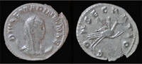 Roman antoninianus Diva Mariniana AR antoninianus left on peacock -