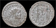 Roman antoninianus Maximian silvered antoninianus Jupiter presents Victory -