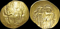 Byzantine hyperpyron Empire of Nicaea John III Ducas Vatatzes gold hyperpyron -