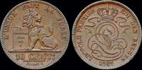 Belgium 10 centimes Belgium Leopold I 10 centiem 1847 -