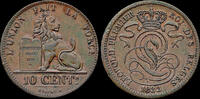 Belgium 10 centimes Belgium Leopold I 10 centiem 1833 -