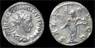 Roman antoninianus Volusian AR antoninianus Salus standing right -