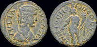 Pisidia AE23 Pisidia Antioch Julia Domna, Augusta AE23 Tyche standing left -
