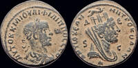 Syria AE octassarion Syria Selecis and Pieria Antioch Philip II AE octassarion bust of Tyche to right -