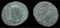 antoninianus 270-275AD Roman Aurelian silvered antoninianus Aurelian on right EF