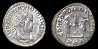 Roman antoninianus Maximian silvered antoninianus Maximian standing right -