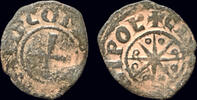 Crusader billon denier Crusader County of Tripoly Bohémond V AE billon denier -