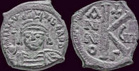 Byzantine follis Maurice Tiberius follis Large K -