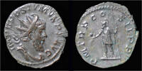 Roman antoninianus Postumus AR antoninianus Postumus standing left -
