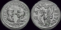 Thrace pentassarion Thrace Odessus Gordian III and Tranquillina AE pentassarion Tyche -