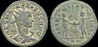 Roman antoninianus Probus AE antoninianus emperor receiving globe from Jupiter -