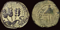 Judaea prutah Judaea Herodians Agrippa I AE prutah -