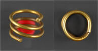 Luristan hair ring Luristan gold coil hair ring -