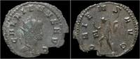 Roman antoninianus Gallienus billon antoninianus Sol advancing left -