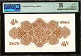 Tonga 4/- Shillings 19.9.1955 Pick-9c GEM UNC PMG 65 EPQ