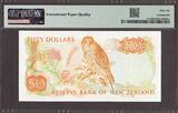 New Zealand 50 Dollars (1981-85) Hardie Prefix- XBH Pick-174a GEM UNC PMG 66 EPQ
