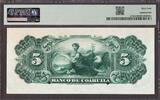Mexico Banco de Coahuila 5 Pesos ND (1898-1914) SPECIMEN P-S195s CH UNC PMG 64
