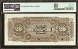 Chile 20 Pesos SPECIMEN ND (1906-14) Pick-22s CH UNC PMG 64 EPQ
