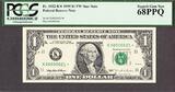 U.S.A  1995 FR Note DALLAS $1 Fr 1922-K☆ LOW # 00000021 ☆STAR☆ SUP. GEM UNC PCGS 68 PPQ