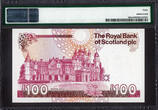UK (Great Britain)  Scotland 100 Pound RARE Date 24th January 1990 Pick-350a Extremely Fine PMG 40