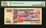 50 Dollars 1990 Belize  AA QEII Pick-56a SUPERB GEM UNC PMG 68 EPQ HIGHEST GRADED