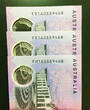 2016 Australia Polymer $5 X 3 MATCHING SERIAL NUMBERS Pick-62 UNC