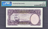 Pound 1967 New Zealand One  ND Pick-159d GEM UNC PMG 66 EPQ