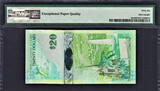 2009 Bermuda $20 Hybrid Polymer 1st Prefix LOW # A/1 000027 P-60a GEM UNC PMG 66