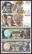 50000 Sucres 1999 Ecuador Set 4 PCS 5000, 10000, 20000 P-127, 128, 129, 130 UNC