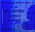 Dollar 2008 Zimbabwe 4 Notes 10, 20, 50 & 100 TRILLION  UNC AUTHENTIC & UV Passed