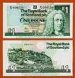 1 Pound 1990 Scotland 10 Consecutive  Pick-351a GEM UNC