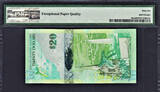 2009 Bermuda $20 Hybrid Polymer 1st Prefix LOW # A/1 000051 P-60a GEM UNC PMG 66