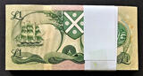 UK (Great Britain) Pound 1986 Scotland One  BUNDLE 100 CONSECUTIVE Pick-111f GEM UNC