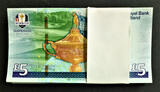 UK (Great Britain) 5 Pounds 2014 Scotland 10 CONSECUTIVE  Polymer COMMEMORATIVE - RYDER CUP GEM UNC