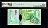 2009 Bermuda $20 Hybrid Polymer 1st Prefix LOW # A/1 000015 P-60a GEM UNC PMG 65