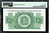 20 Pound 1958 Clydesdale & North of SCOTLAND  Pick-193a Extremely Fine PMG 40 EPQ