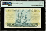 5 Pounds 1948 South Africa  Pick-95 GEM UNC PMG 66 EPQ