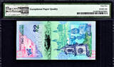 2009 Bermuda $2 Hybrid Polymer 1st REPLACEMENT Z/0 Pick-57a* GEM UNC PMG 65 EPQ