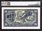 20 Pounds Scotland Union Bank  1st May 1953 Pick-S818 Extremely Fine PMG 45