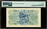 2 Rand 1962-65 South Africa  ND Pick-105b SUPERB GEM UNC PMG 68 EPQ