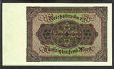 50,000 Mark 1922 Germany  Pick-80 Crisp UNC