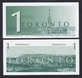 2008 Canada Local Currency TORONTO Dollars 4 Notes $1, 5, 10, 20 UNC